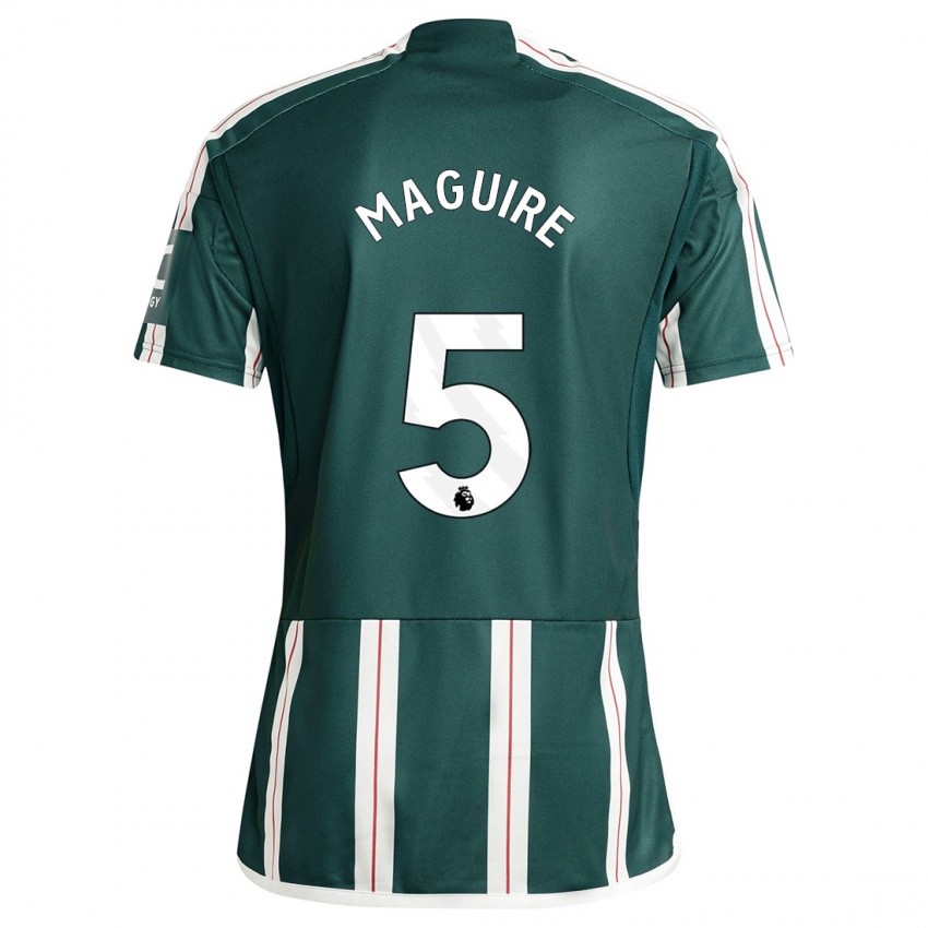 Niño Camiseta Harry Maguire #5 Verde Oscuro 2ª Equipación 2023/24 La Camisa