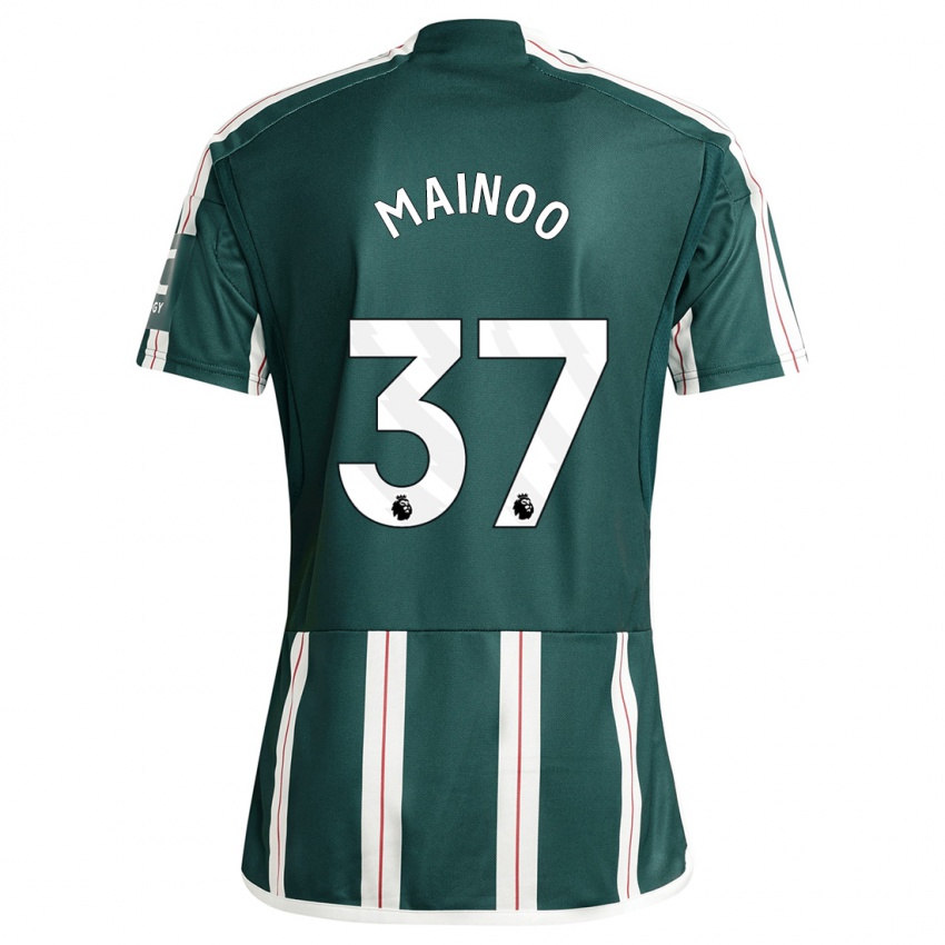 Niño Camiseta Kobbie Mainoo #37 Verde Oscuro 2ª Equipación 2023/24 La Camisa
