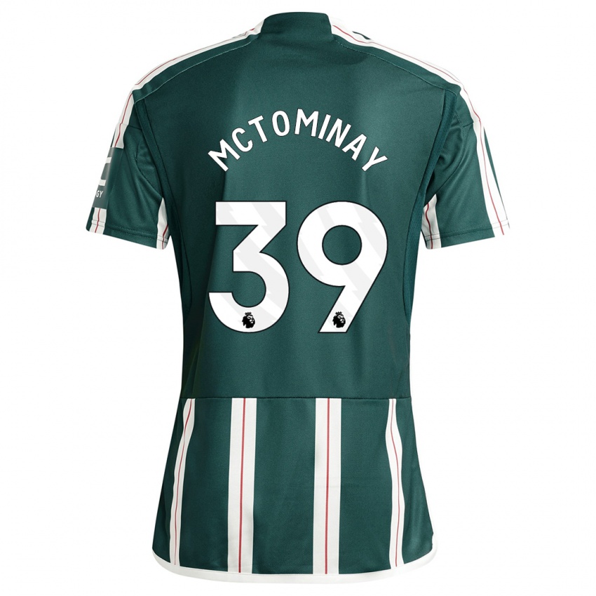Niño Camiseta Scott Mctominay #39 Verde Oscuro 2ª Equipación 2023/24 La Camisa