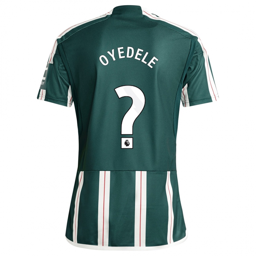 Niño Camiseta Maxi Oyedele #0 Verde Oscuro 2ª Equipación 2023/24 La Camisa