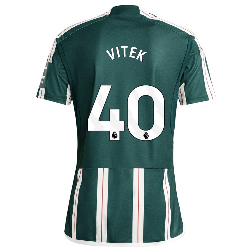 Niño Camiseta Radek Vitek #40 Verde Oscuro 2ª Equipación 2023/24 La Camisa