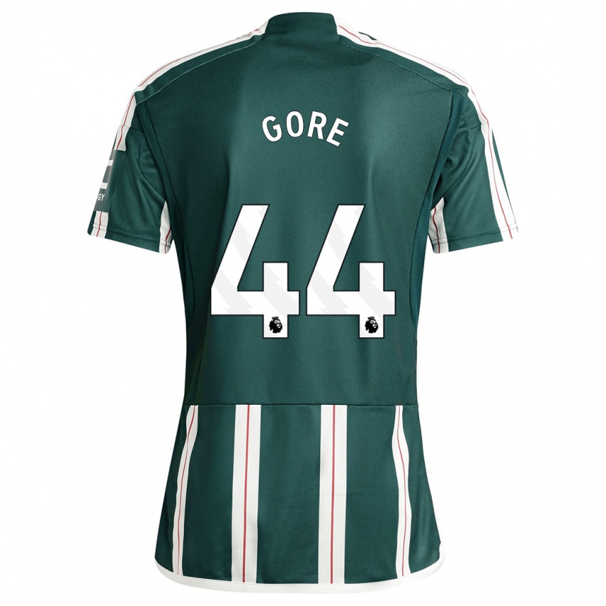 Niño Camiseta Daniel Gore #44 Verde Oscuro 2ª Equipación 2023/24 La Camisa