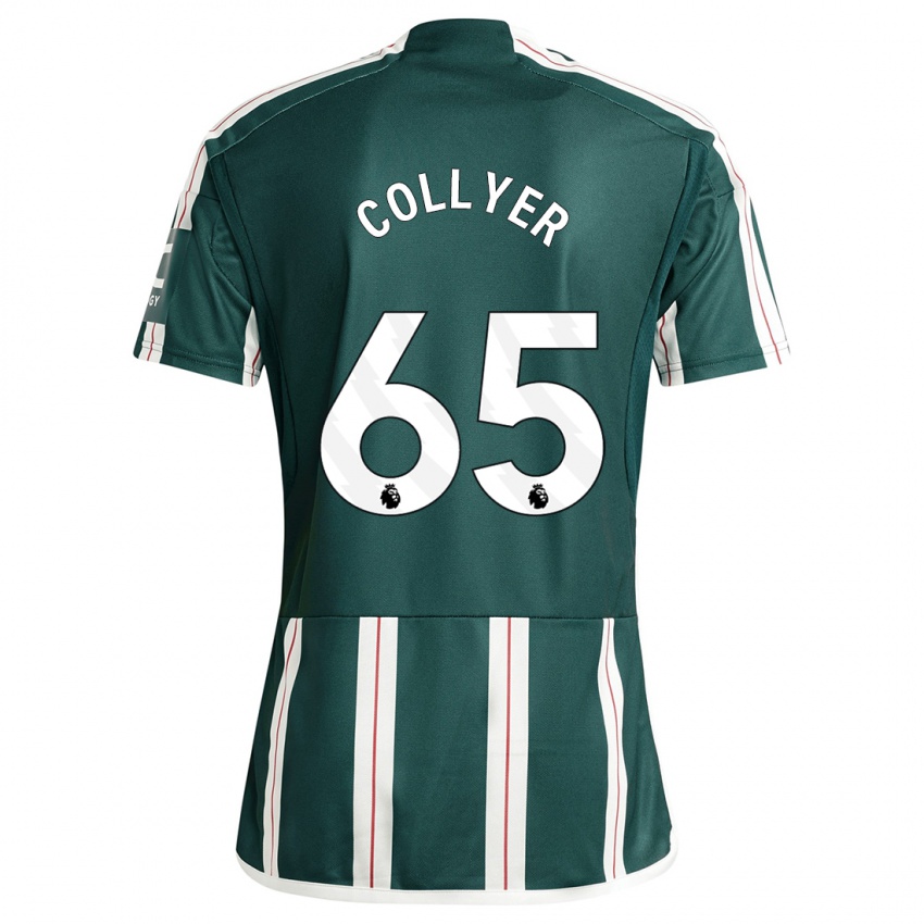 Niño Camiseta Toby Collyer #65 Verde Oscuro 2ª Equipación 2023/24 La Camisa