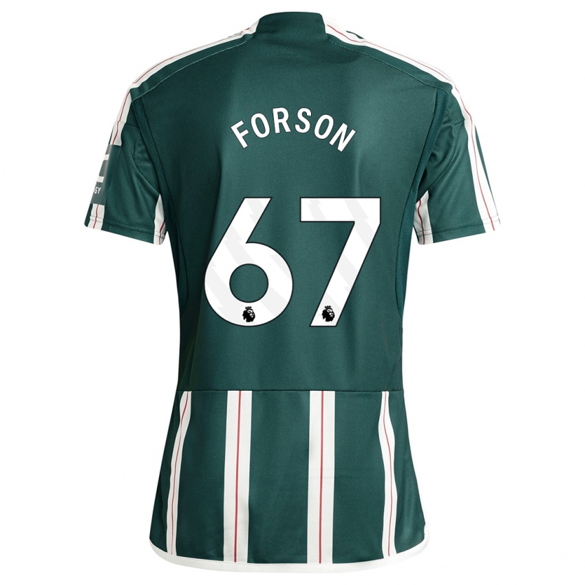 Niño Camiseta Omari Forson #67 Verde Oscuro 2ª Equipación 2023/24 La Camisa