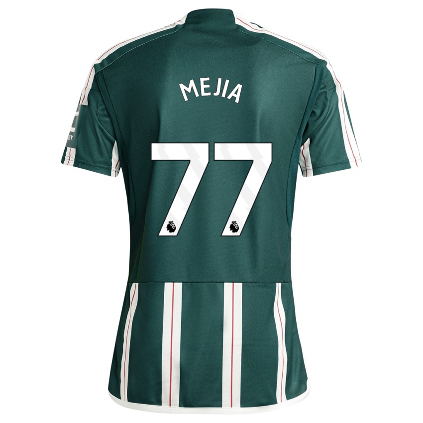 Niño Camiseta Mateo Mejia #77 Verde Oscuro 2ª Equipación 2023/24 La Camisa