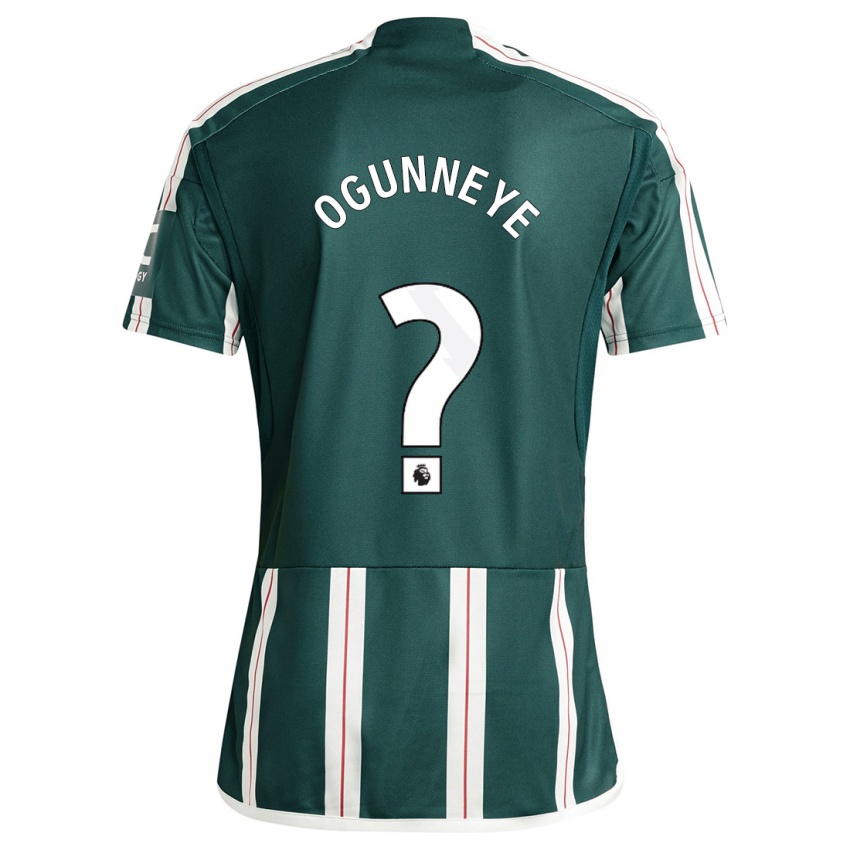 Niño Camiseta Habeeb Ogunneye #0 Verde Oscuro 2ª Equipación 2023/24 La Camisa