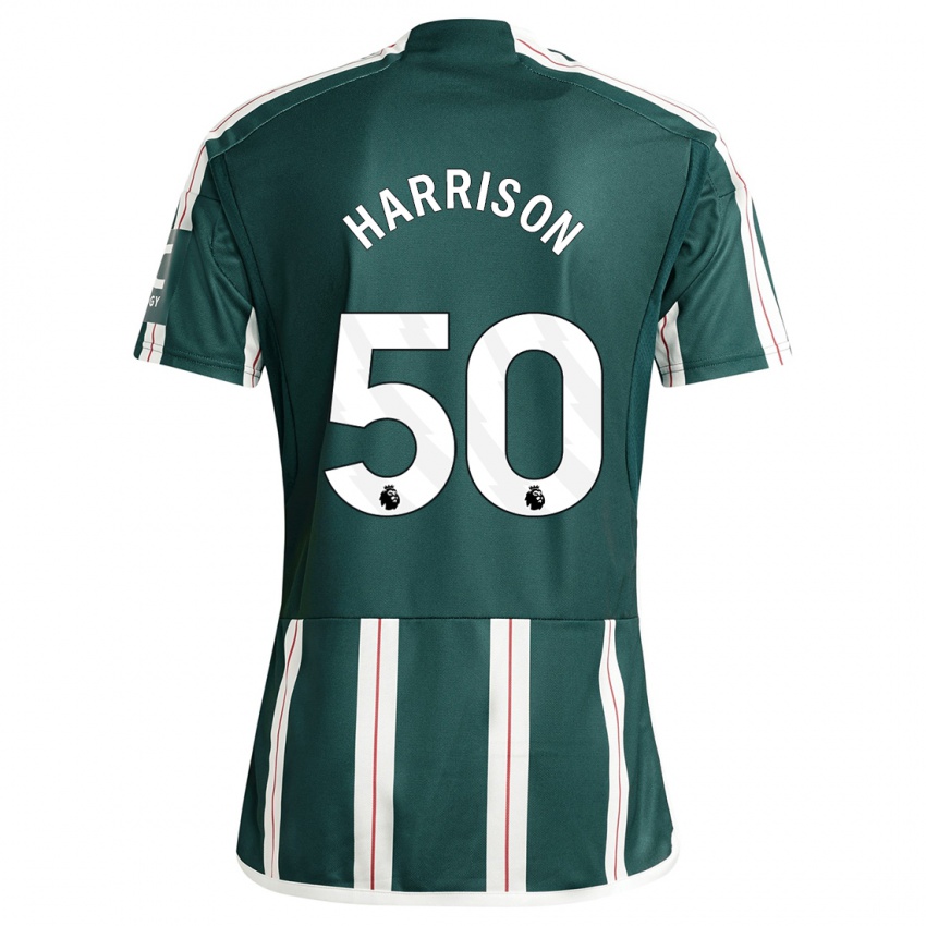 Niño Camiseta Elyh Harrison #50 Verde Oscuro 2ª Equipación 2023/24 La Camisa