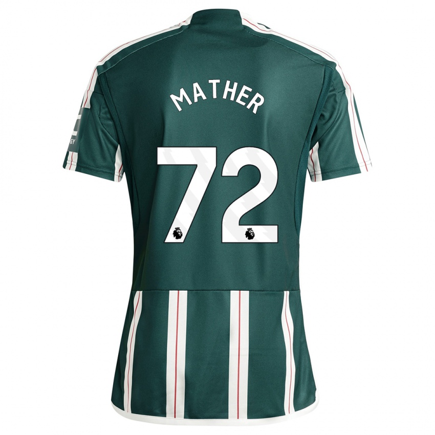 Niño Camiseta Sam Mather #72 Verde Oscuro 2ª Equipación 2023/24 La Camisa