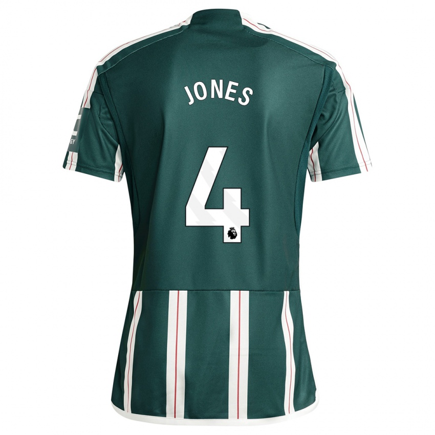 Niño Camiseta Phil Jones #4 Verde Oscuro 2ª Equipación 2023/24 La Camisa