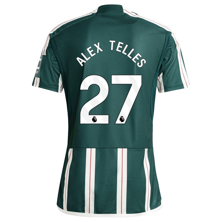 Niño Camiseta Alex Nicolao Telles #27 Verde Oscuro 2ª Equipación 2023/24 La Camisa