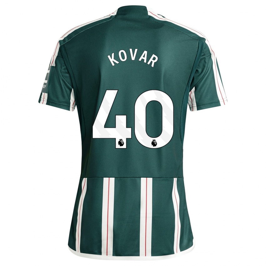 Niño Camiseta Matej Kovar #40 Verde Oscuro 2ª Equipación 2023/24 La Camisa