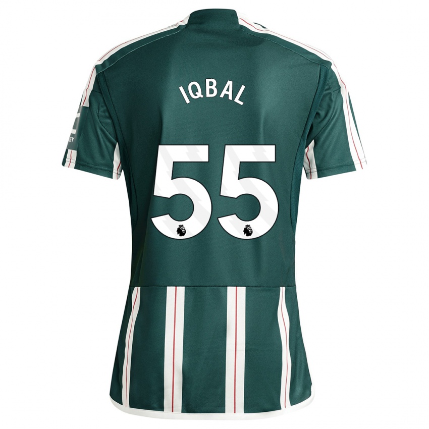 Niño Camiseta Zidane Iqbal #55 Verde Oscuro 2ª Equipación 2023/24 La Camisa