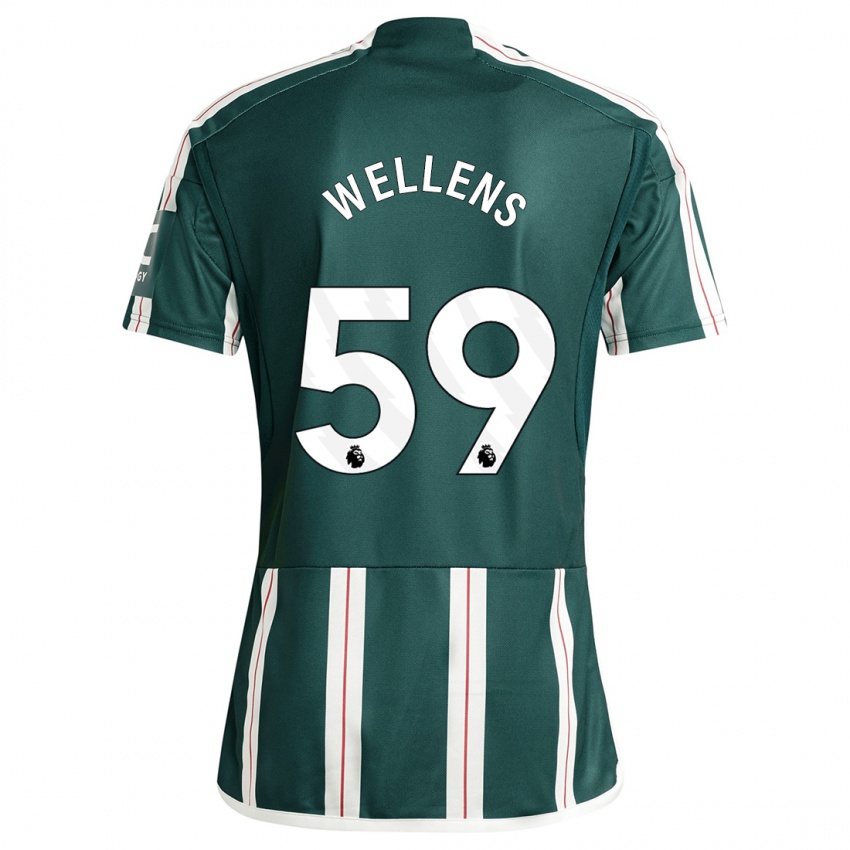 Niño Camiseta Charlie Wellens #59 Verde Oscuro 2ª Equipación 2023/24 La Camisa
