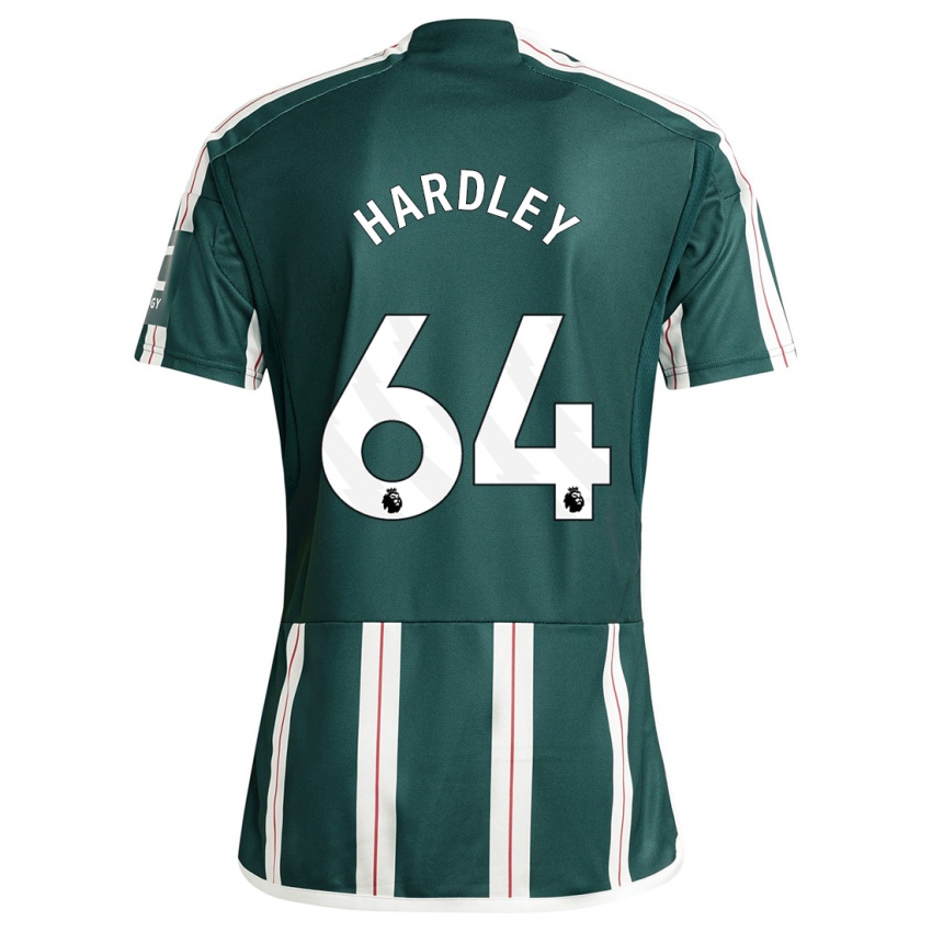 Niño Camiseta Bjorn Hardley #64 Verde Oscuro 2ª Equipación 2023/24 La Camisa
