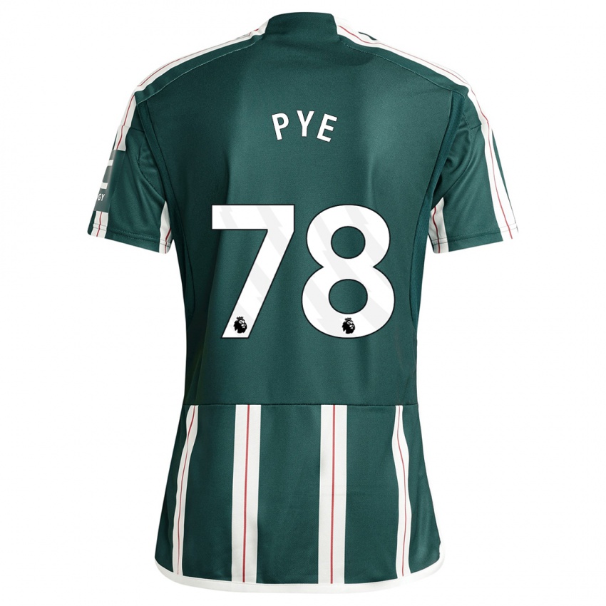 Niño Camiseta Logan Pye #78 Verde Oscuro 2ª Equipación 2023/24 La Camisa
