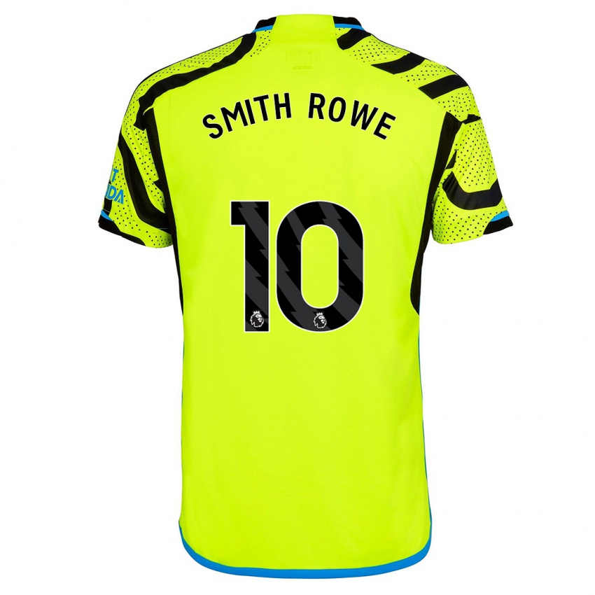 Niño Camiseta Emile Smith Rowe #10 Amarillo 2ª Equipación 2023/24 La Camisa
