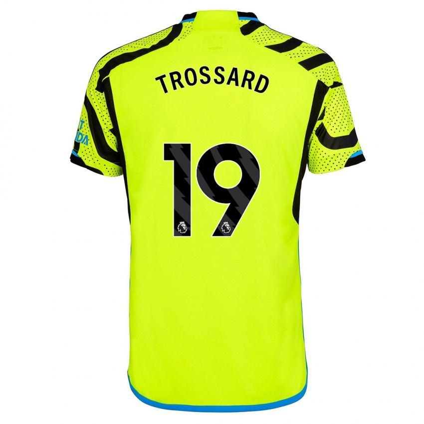 Niño Camiseta Leandro Trossard #19 Amarillo 2ª Equipación 2023/24 La Camisa