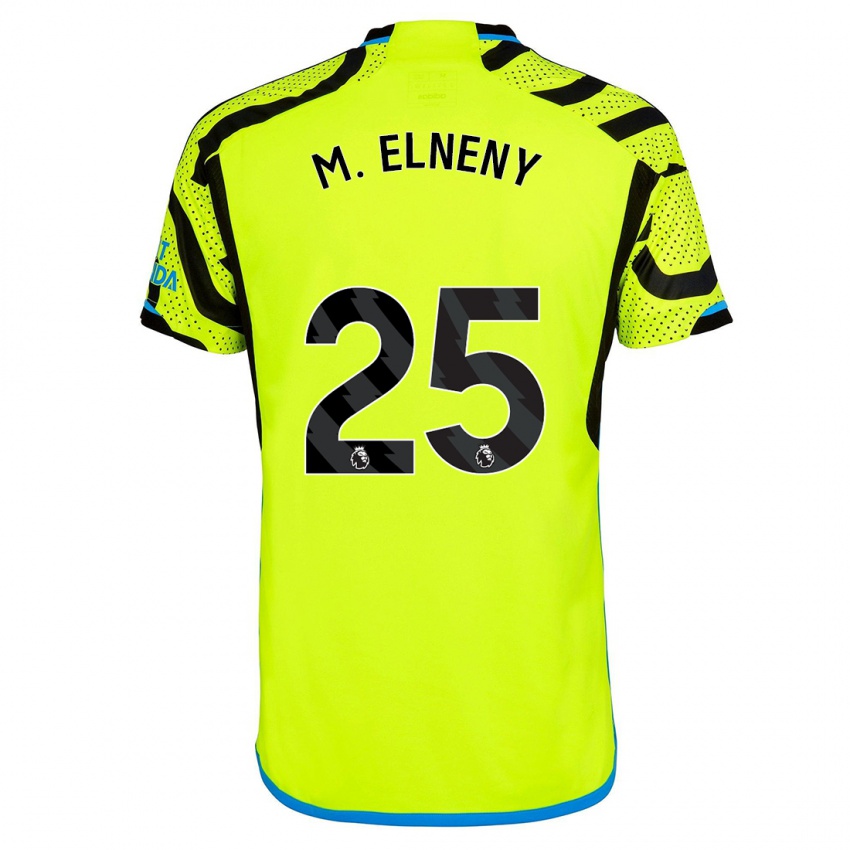 Niño Camiseta Mohamed Elneny #25 Amarillo 2ª Equipación 2023/24 La Camisa
