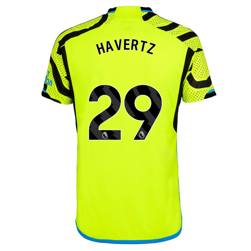 Niño Camiseta Kai Havertz #29 Amarillo 2ª Equipación 2023/24 La Camisa