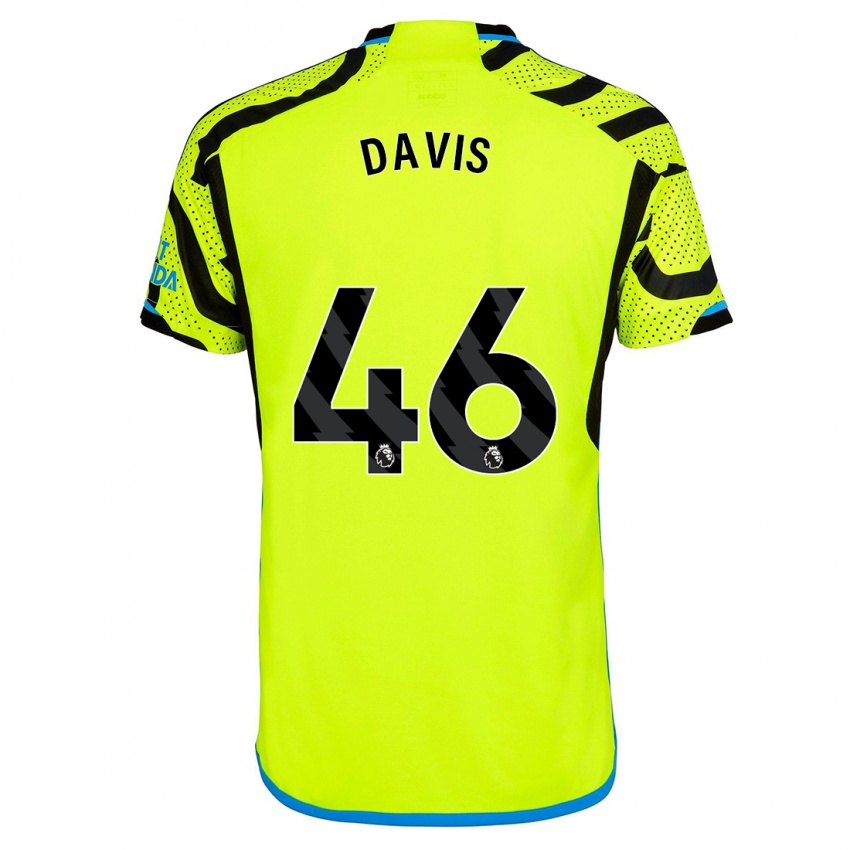 Niño Camiseta Timi Davis #46 Amarillo 2ª Equipación 2023/24 La Camisa