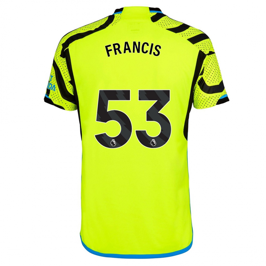 Niño Camiseta Jack Henry Francis #53 Amarillo 2ª Equipación 2023/24 La Camisa