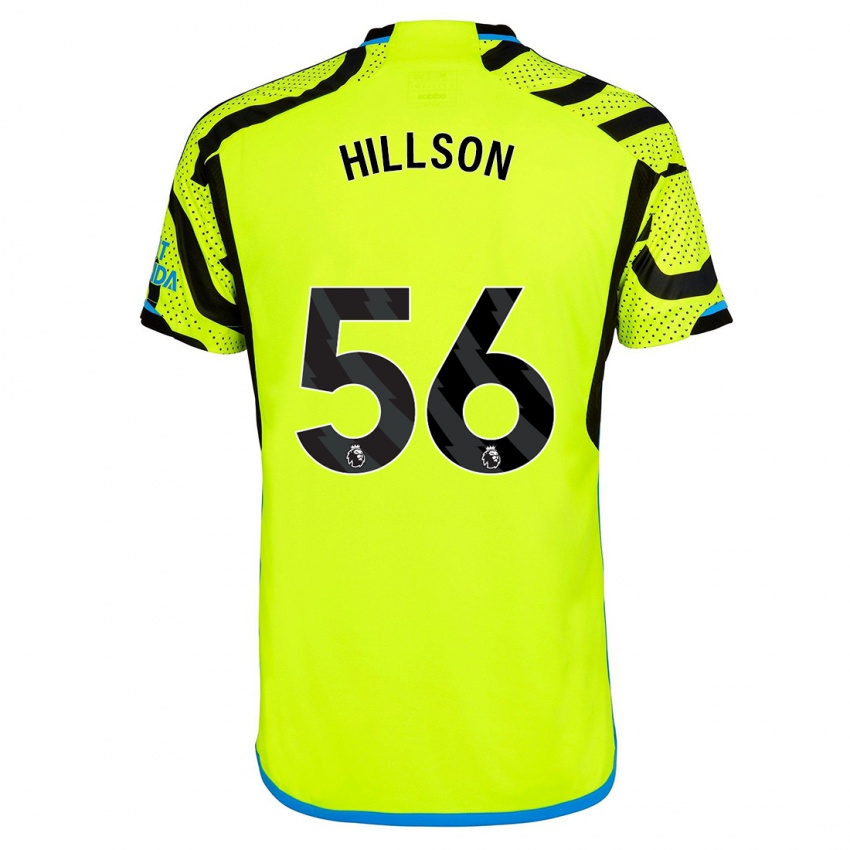 Niño Camiseta James Hillson #56 Amarillo 2ª Equipación 2023/24 La Camisa