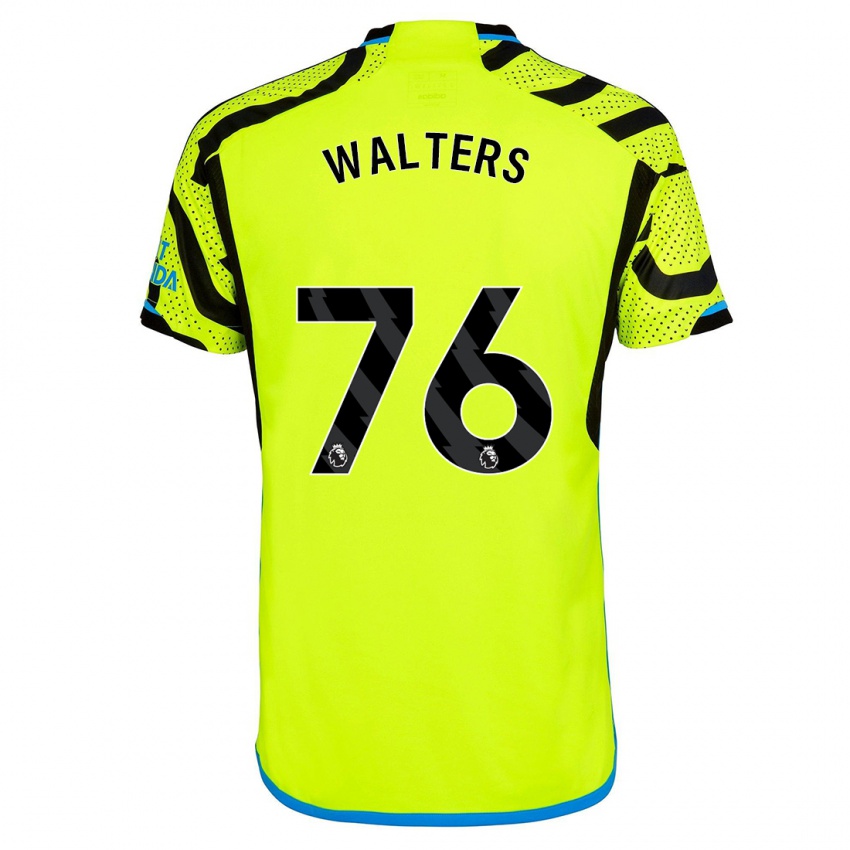 Niño Camiseta Reuell Walters #76 Amarillo 2ª Equipación 2023/24 La Camisa