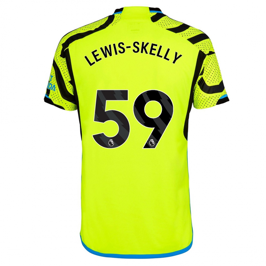 Niño Camiseta Myles Lewis-Skelly #59 Amarillo 2ª Equipación 2023/24 La Camisa