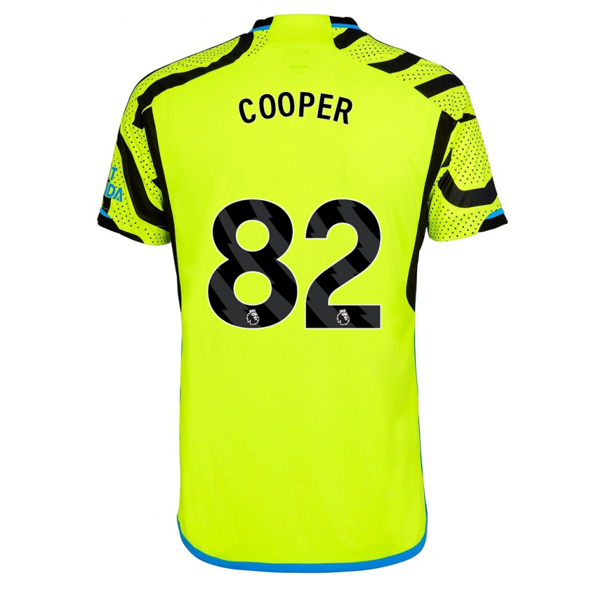 Niño Camiseta Noah Cooper #82 Amarillo 2ª Equipación 2023/24 La Camisa