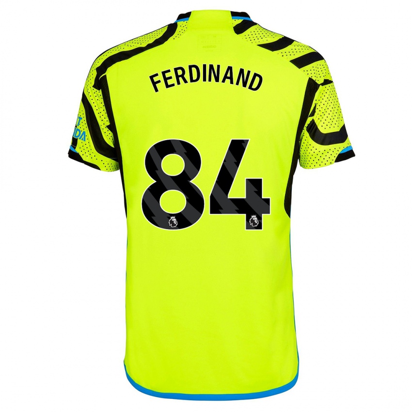 Niño Camiseta Seb Ferdinand #84 Amarillo 2ª Equipación 2023/24 La Camisa