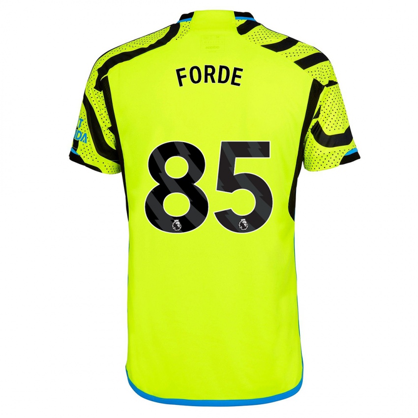 Niño Camiseta Romari Forde #85 Amarillo 2ª Equipación 2023/24 La Camisa
