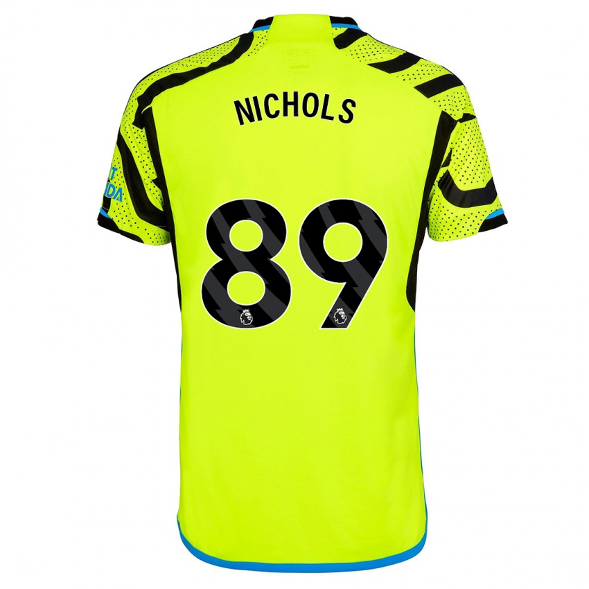 Niño Camiseta Josh Nichols #89 Amarillo 2ª Equipación 2023/24 La Camisa