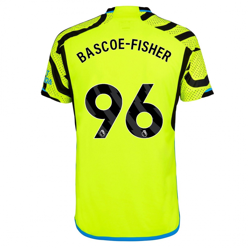 Niño Camiseta Jakai Bascoe-Fisher #96 Amarillo 2ª Equipación 2023/24 La Camisa