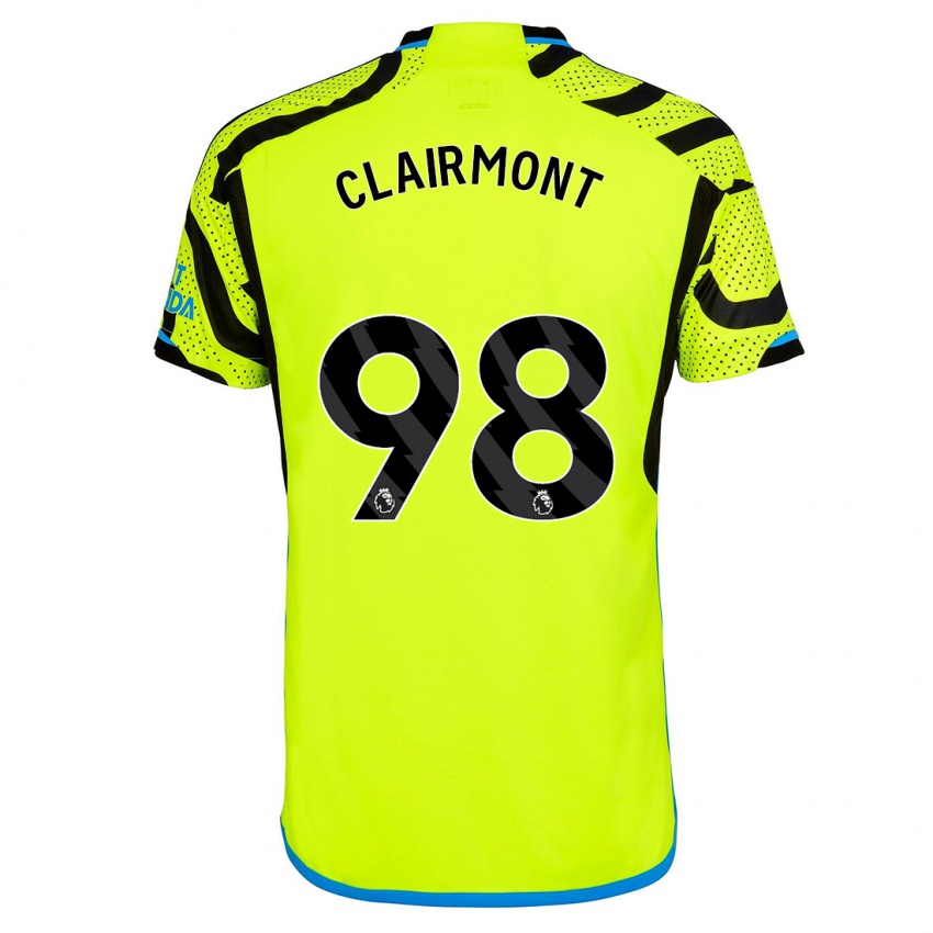 Niño Camiseta Reece Clairmont #98 Amarillo 2ª Equipación 2023/24 La Camisa