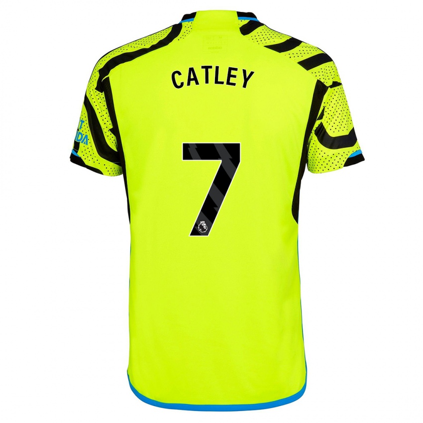 Niño Camiseta Stephanie Catley #7 Amarillo 2ª Equipación 2023/24 La Camisa