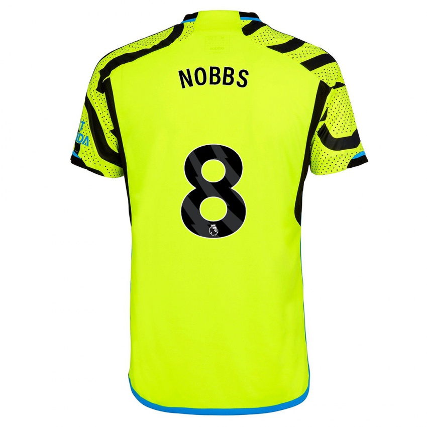 Niño Camiseta Nobbs #8 Amarillo 2ª Equipación 2023/24 La Camisa