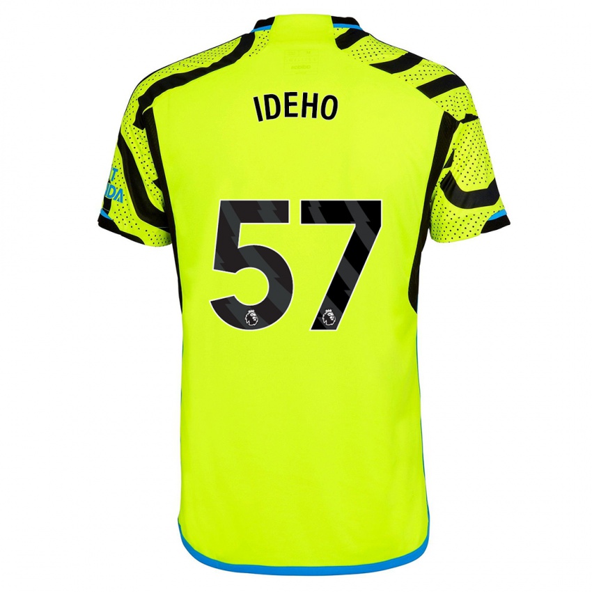 Niño Camiseta Joel Ideho #57 Amarillo 2ª Equipación 2023/24 La Camisa