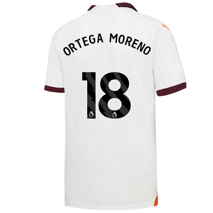 Niño Camiseta Stefan Ortega Moreno #18 Blanco 2ª Equipación 2023/24 La Camisa