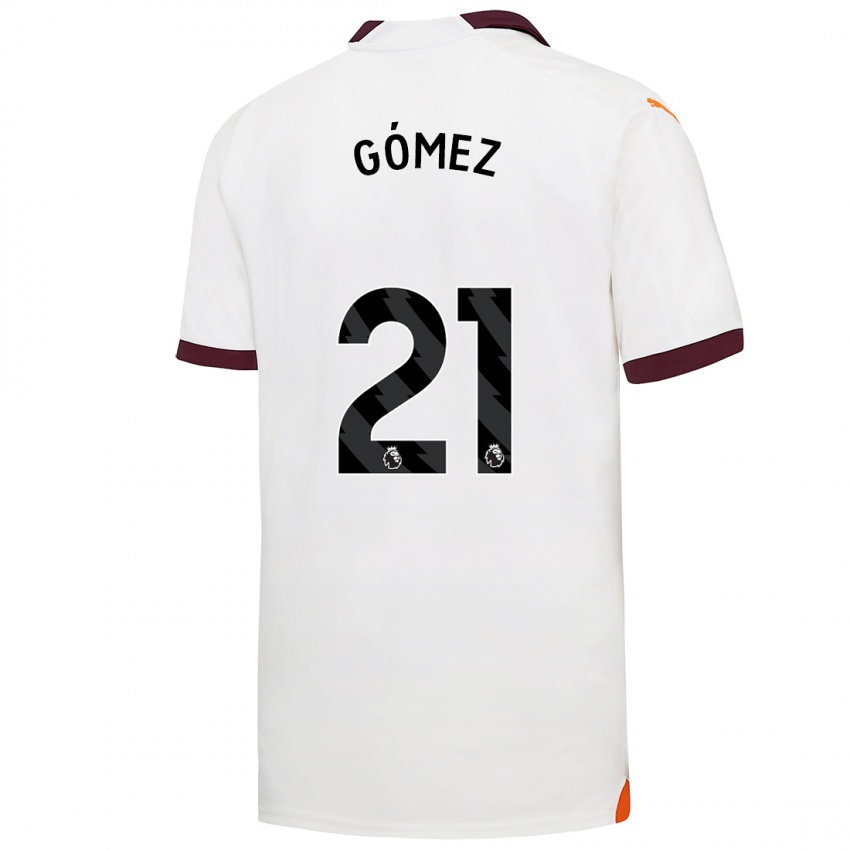 Niño Camiseta Sergio Gómez #21 Blanco 2ª Equipación 2023/24 La Camisa