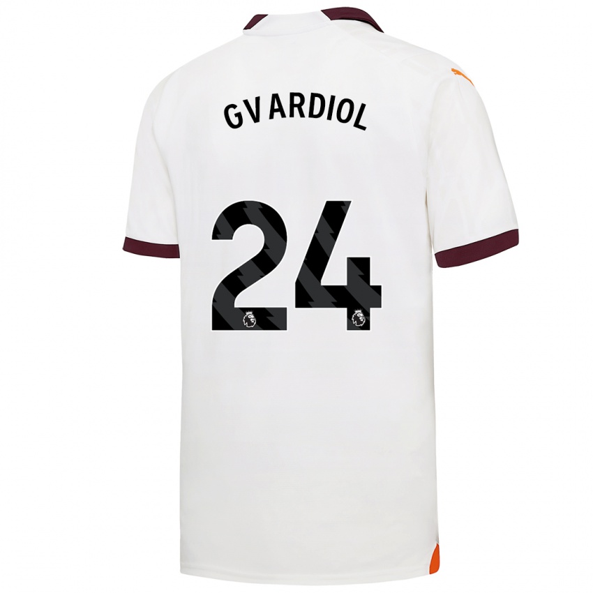 Niño Camiseta Josko Gvardiol #24 Blanco 2ª Equipación 2023/24 La Camisa