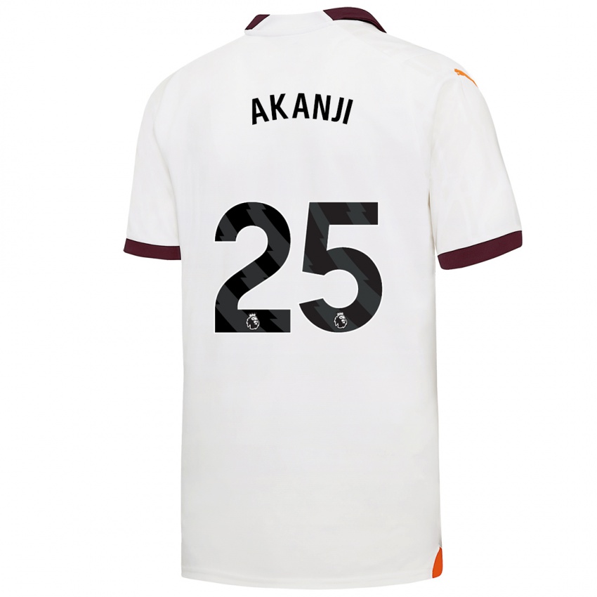 Niño Camiseta Manuel Akanji #25 Blanco 2ª Equipación 2023/24 La Camisa