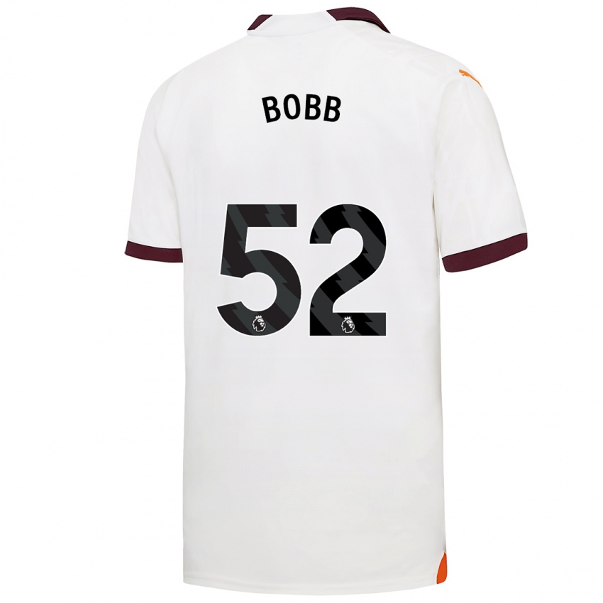 Niño Camiseta Oscar Bobb #52 Blanco 2ª Equipación 2023/24 La Camisa