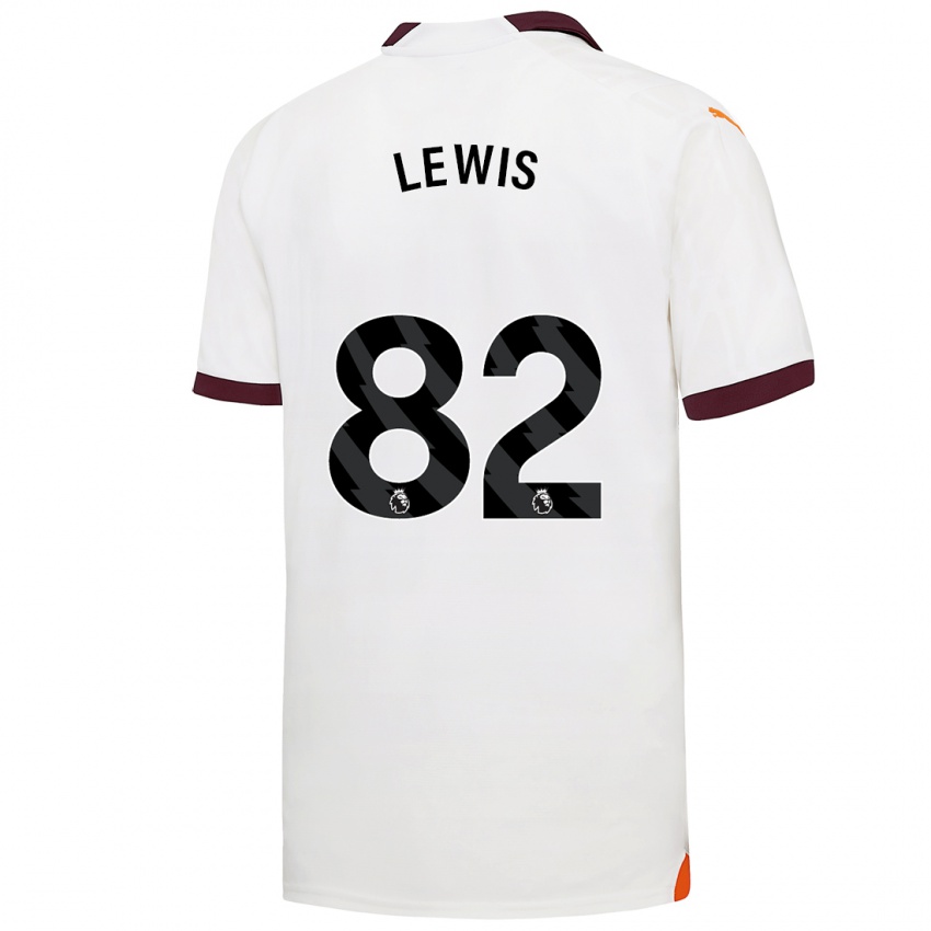 Niño Camiseta Rico Lewis #82 Blanco 2ª Equipación 2023/24 La Camisa