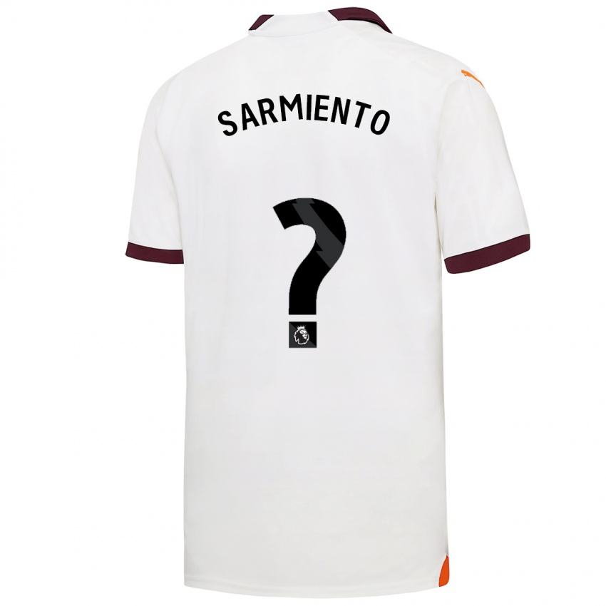 Niño Camiseta Darío Sarmiento #0 Blanco 2ª Equipación 2023/24 La Camisa