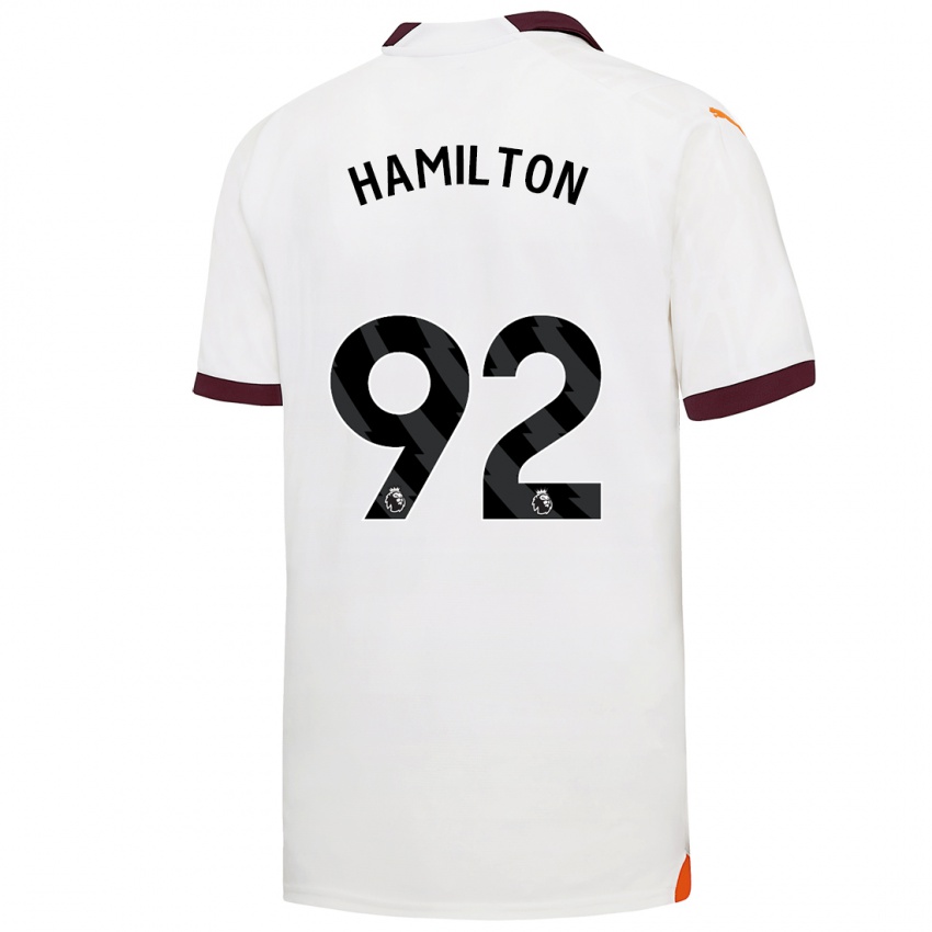 Niño Camiseta Micah Hamilton #92 Blanco 2ª Equipación 2023/24 La Camisa