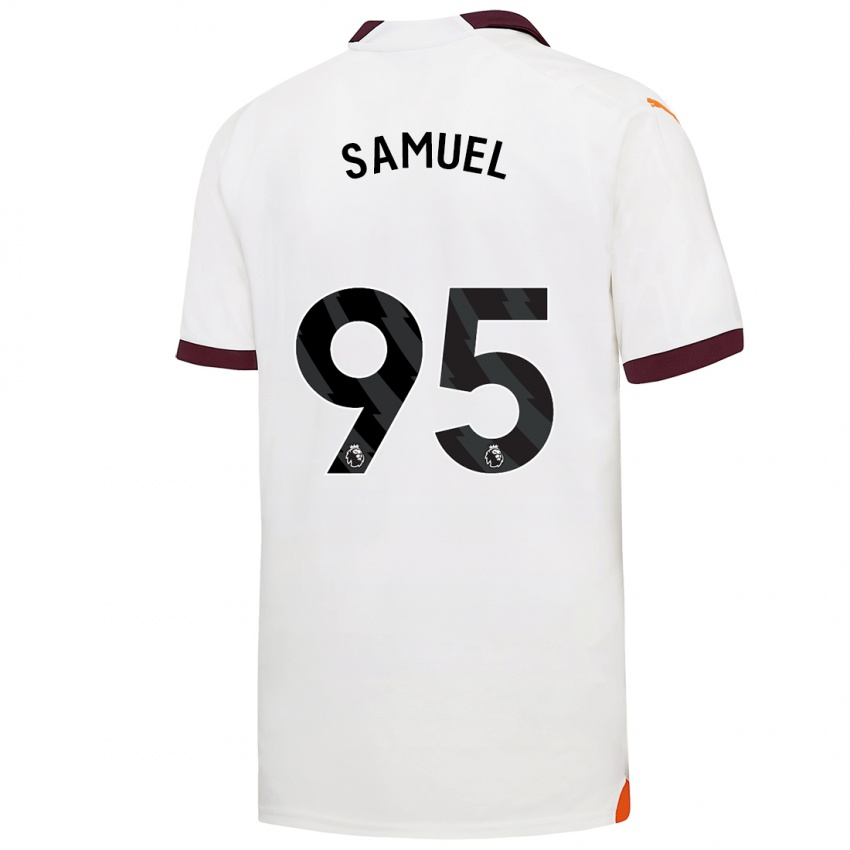 Niño Camiseta Lakyle Samuel #95 Blanco 2ª Equipación 2023/24 La Camisa