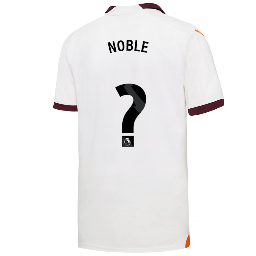 Niño Camiseta Kian Noble #0 Blanco 2ª Equipación 2023/24 La Camisa