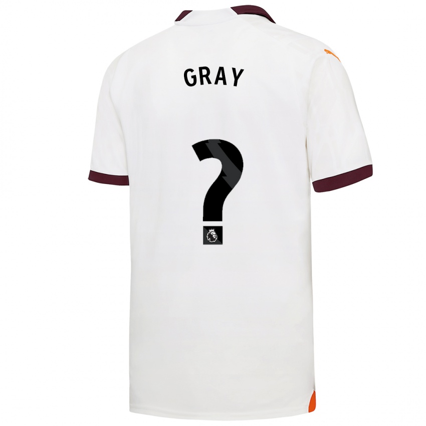Niño Camiseta Charlie Gray #0 Blanco 2ª Equipación 2023/24 La Camisa