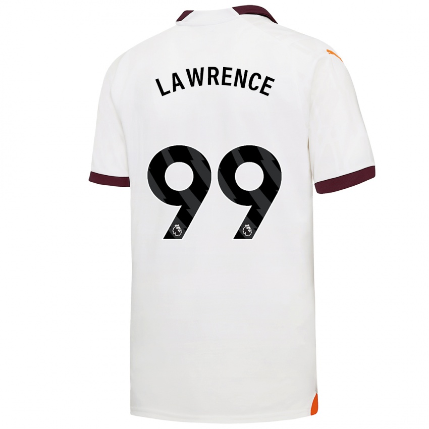Niño Camiseta Emilio Lawrence #99 Blanco 2ª Equipación 2023/24 La Camisa