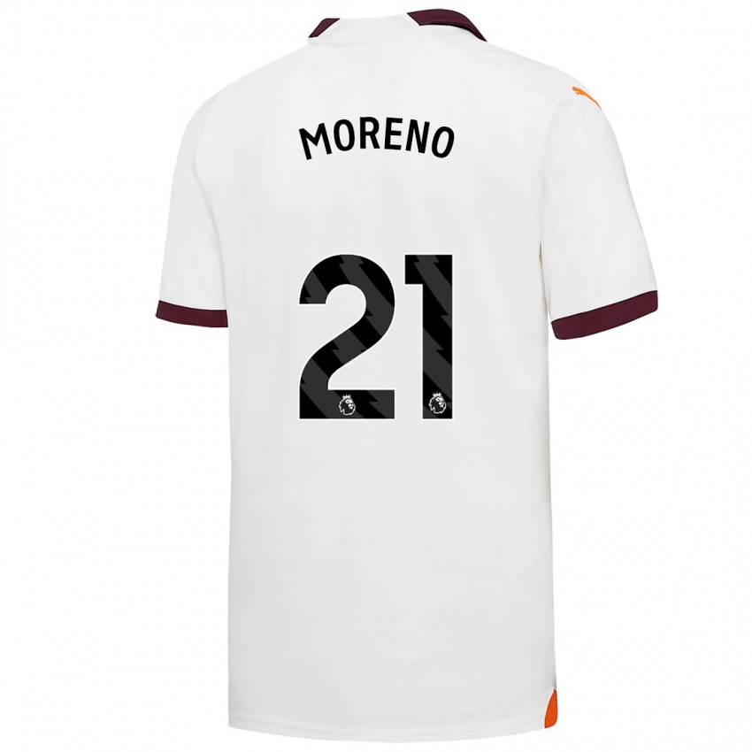 Niño Camiseta Marlos Moreno #21 Blanco 2ª Equipación 2023/24 La Camisa